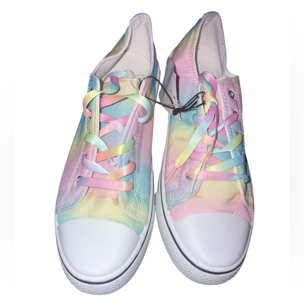 Josiny Pastel Rainbow Canva Sneakers